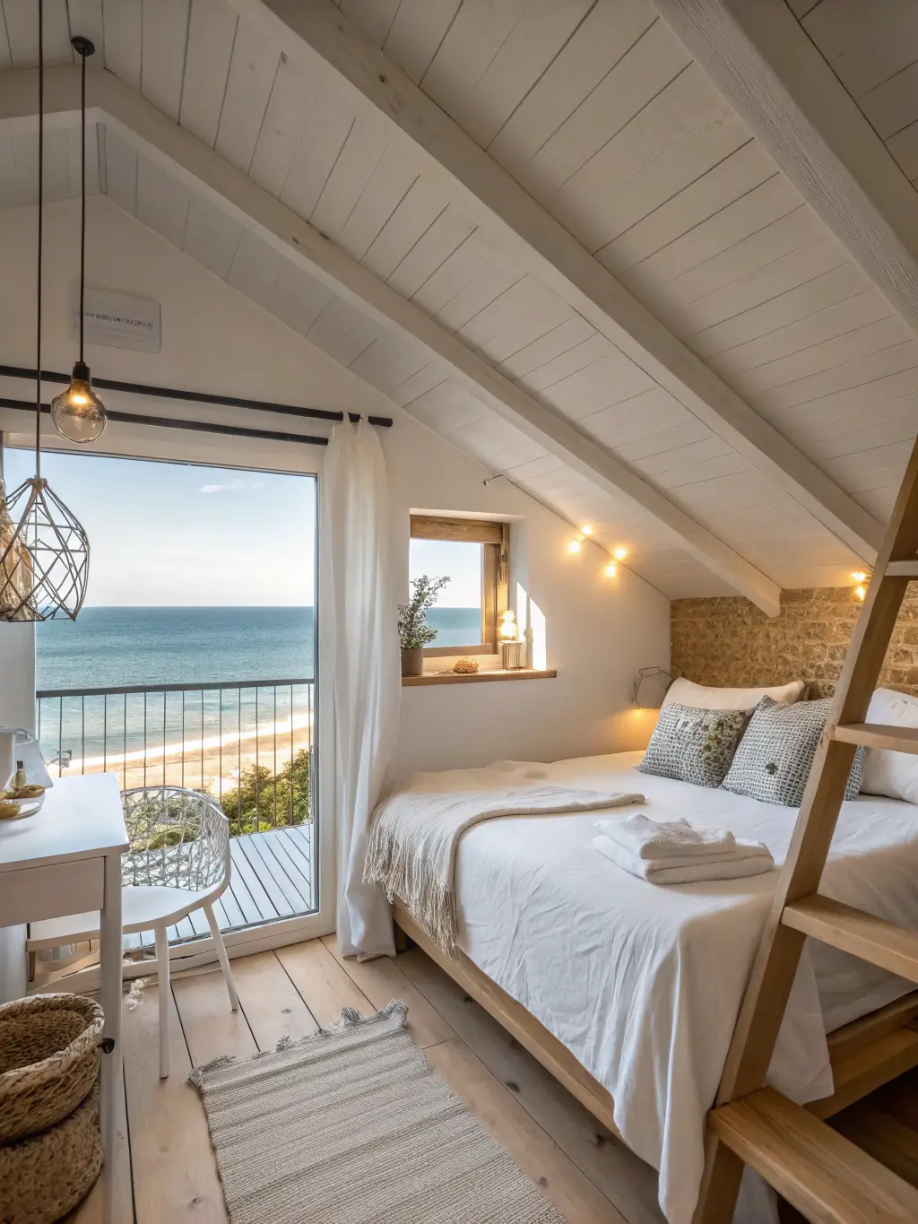 A cozy and well-lit room interior, highlighting the modern decor and comfortable furnishings, creating a welcoming atmosphere for guests.